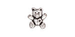 TierraCast Antique Silver (plated) Teddy Bear Bead 14x13mm