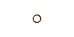 Vintage Bronze Enameled Copper Round Jump Ring 6.5mm, 18 gauge
