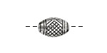 Pewter Snakeskin Rice 15x10mm