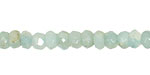 Amazonite Faceted Rondelle 4mm