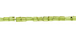 Peridot Faceted Tube 4-6x3-4mm