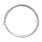 German Style Wire Silver (plated) Fleck Pattern Round 18 gauge, 1.5 meters