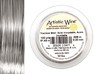 Artistic Wire Stainless Steal 32 gauge, 100 yards