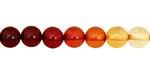 Resin Amber Round 8mm