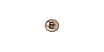 TierraCast Antique Rhodium (plated) Alphabet Bead "E" 7x6mm