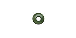Tagua Nut Forest Green Large Hole Rondelle 3x8mm