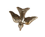 Green Girl Shibuichi Gliding Bird 33x26mm