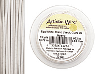 Artistic Wire Egg White 20 gauge, 15 yards