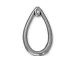 TierraCast Antique Pewter (plated) Teardrop Penant 20x34mm