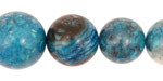 Larimar Blue Crazy Lace Round Graduated 10-18mm