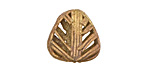 African Brass Leaf 18-20x20mm