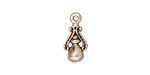 TierraCast Antique Silver (plated) Imperial Charm 8x16mm