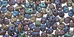 Matte Iris Blue SuperDuo 2x5mm Seed Bead