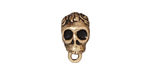 TierraCast Antique Gold (plated) .25 ID Skull Bail 8x12mm