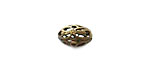 Vintaj Natural Brass Rice Filigree Bead 12mm