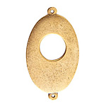 Nunn Design Antique Gold (plated) Flat Grande Oval Tag Toggle Link 45x25mm