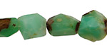 Australian Chrysoprase Faceted Nugget 13-25x10-15mm