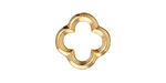 TierraCast Gold (plated) Medium Quatrefoil Link 16mm