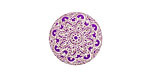 Lillypilly Purple Lace Anodized Aluminum Disc 19mm, 24 gauge