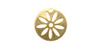 Brass Round Flower Stencil 16mm
