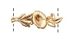 Ezel Findings Gold (plated) Morning Glory Link 34x12mm