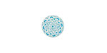 Lillypilly Turquoise Lace Anodized Aluminum Disc 11mm, 24 gauge