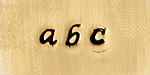 Fancy Lucida Lowercase Letters Metal Stamp Set w/ Box 3mm