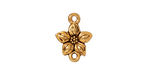 TierraCast Antique Gold (plated) Star Jasmine Link 12x16mm