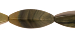 Green Water Jasper 4-Sided Rice 30x10mm