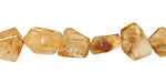 Citrine Flat Faceted Nugget 8-14x9-15mm