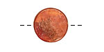 Patricia Healey Copper Brushed Coin 17mm