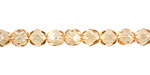 Czech Fire Polished Glass Luster Transparent Champagne Round 6mm