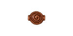 TierraCast Antique Copper (plated) Fancy Spiral Bead 12x9mm
