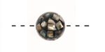 Abalone Mosaic Round 14mm