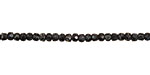 Czech Glass Black Magic Fire Polished Rondelle 2x3mm