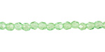 Czech Fire Polished Glass Peridot Round 3mm