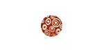 Lillypilly Bronze Groovy Circles Anodized Aluminum Disc 11mm, 24 gauge