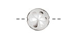 Trinket Foundry Silver Daisy Bottle Cap Puff Coin 15mm