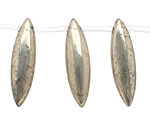 Golden Pyrite (silver tone) Spear Drop 8x30mm