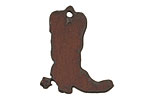 The Lipstick Ranch Rusted Iron Small Cowboy Boot Charm 27x32mm