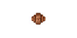 TierraCast Antique Copper (plated) Ethnic Barrel 9x7mm