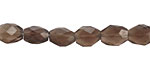 Smoky Quartz Faceted Flat Oval 8-10x7-9mm