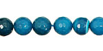 Sky Blue Agate Faceted Round 8mm