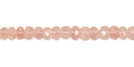 Rose Quartz Faceted Rondelle 4-6mm