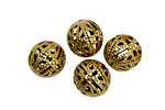 Stampt Antique Gold (plated) Filigree Ball 12mm