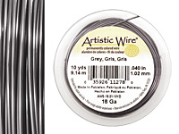 Artistic Wire Grey 18 gauge, 10 yards