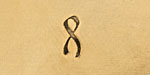 Awareness Ribbon Metal Stamp 6mm