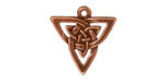 TierraCast Antique Copper (plated) Open Triangle Pendant 20x21mm