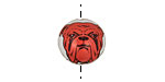 Trinket Foundry Red Dog Bottle Cap Puff Coin 15mm