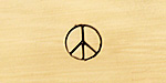 Peace Metal Stamp 5mm